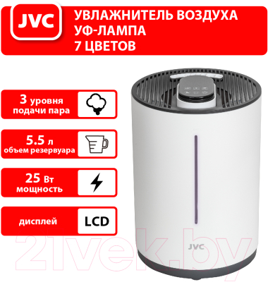 Ультразвуковой увлажнитель воздуха JVC JH-HDS50 (белый)