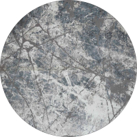 Коврик Radjab Carpet Ориенталь Круг 3982A / 7907RK (1.6x1.6, Cream/Light Blue) - 