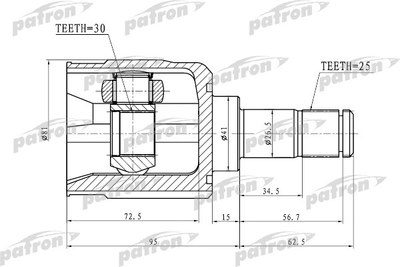 

ШРУС, PCV1746