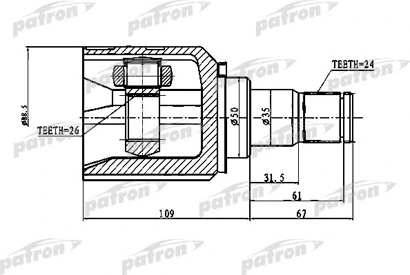 ШРУС Patron PCV1777