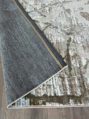 Коврик Radjab Carpet Белла Овал D059A / 8799RK (1.2x1.8, Cream Shirink/Vizon Fdy)