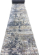 Ковровая дорожка Radjab Carpet Белла D057A / 7636RK (1x25, Cream Shirink/Blue Fdy) - 