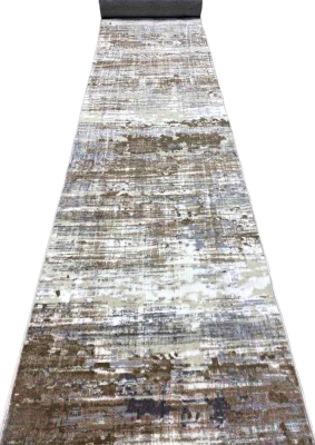 Ковровая дорожка Radjab Carpet Белла D060A / 7640RK (4x25, Cream Shirink/Vizon Fdy)