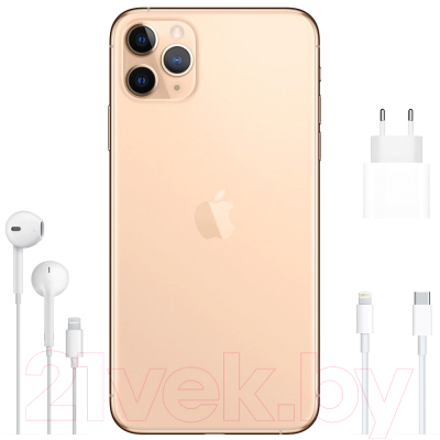 Смартфон Apple iPhone 11 Pro Max 256GB A2218 / 2CMWHL2 восстан. Breezy Грейд C (золото)