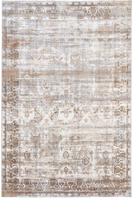 Ковровая дорожка Radjab Carpet Белла D008A / 11095RK (2x25, Cream Shirink/Vizon Fdy)