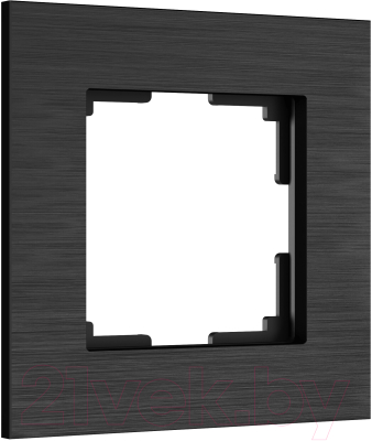 Рамка для выключателя Werkel AluMax W0013508 (черный алюминий)