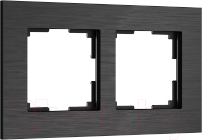 Рамка для выключателя Werkel AluMax W0023508 (черный алюминий)