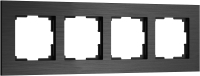 Рамка для выключателя Werkel AluMax W0043508 (черный алюминий) - 