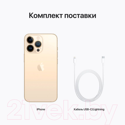 Смартфон Apple iPhone 13 Pro 256GB / 2BMLVK3 восстановленный Breezy Грейд B (золото)