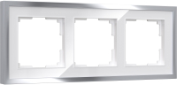 Рамка для выключателя Werkel Baguette W0032850 (белый/серебро) - 