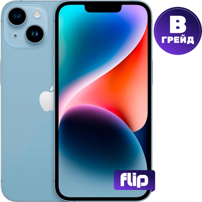 Смартфон восстановленный Apple iPhone 14 128GB Flip Грейд B (синий) - 
