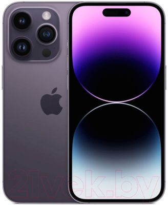 Смартфон Apple iPhone 14 Pro 128GB / 2BMQ0G3 восстановленный Breezy Грейд B (темно-фиолетовый)