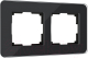 Рамка для выключателя Werkel Elite W0022448 (черный/стекло) - 
