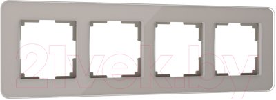 Рамка для выключателя Werkel Elite W0042417 (дымчатый/стекло)