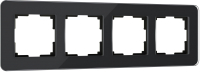 Рамка для выключателя Werkel Elite W0042448 (черный/стекло) - 