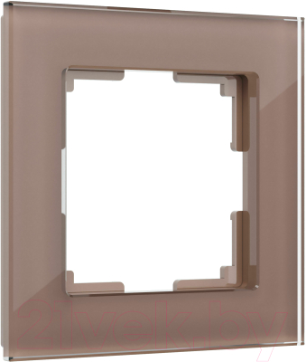 Рамка для выключателя Werkel Favorit W0011142 (латте/стекло)