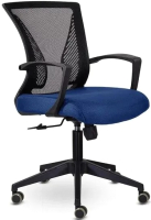 Кресло офисное UTFC Энжел СН-800 (TW-01/Е06-к/черный/синий) - 