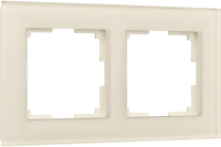 Рамка для выключателя Werkel Favorit W0021141 (молочный/стекло) - 