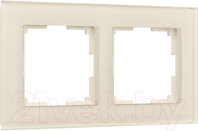 Рамка для выключателя Werkel Favorit W0021141 (молочный/стекло)