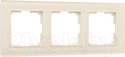 Рамка для выключателя Werkel Favorit W0031141 (молочный/стекло)