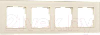 Рамка для выключателя Werkel Favorit W0041141 (молочный/стекло)