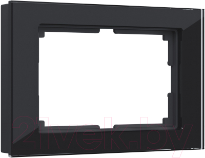 Рамка для выключателя Werkel Favorit W0081108 (черный/стекло)