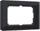 Рамка для выключателя Werkel Favorit W0081108 (черный/стекло) - 