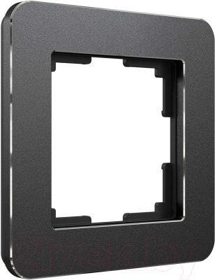 Рамка для выключателя Werkel Platinum W0012608 (черный алюминий)