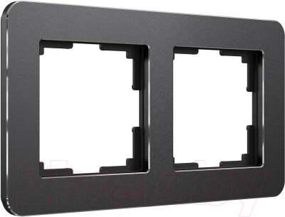 Рамка для выключателя Werkel Platinum W0022608 (черный алюминий)