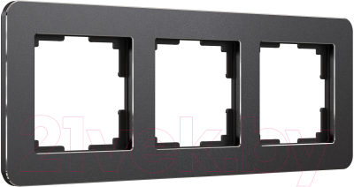 Рамка для выключателя Werkel Platinum W0032608 (черный алюминий)