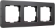 Рамка для выключателя Werkel Platinum W0032608 (черный алюминий) - 