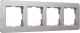 Рамка для выключателя Werkel Platinum W0042606 (алюминий) - 