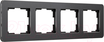 Рамка для выключателя Werkel Platinum W0042608 (черный алюминий)