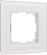 Рамка для выключателя Werkel Senso W0013101 (белый/стекло soft-touch) - 