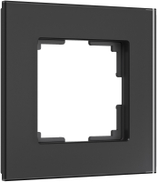 Рамка для выключателя Werkel Senso W0013108 (черный/стекло soft-touch) - 