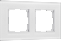 Рамка для выключателя Werkel Senso W0023101 (белый/стекло soft-touch) - 