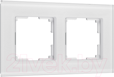 Рамка для выключателя Werkel Senso W0023101 (белый/стекло soft-touch)