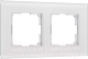Рамка для выключателя Werkel Senso W0023101 (белый/стекло soft-touch) - 