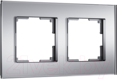 Рамка для выключателя Werkel Senso W0023106 (серебряный/стекло soft-touch)