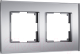Рамка для выключателя Werkel Senso W0023106 (серебряный/стекло soft-touch) - 