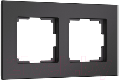 Рамка для выключателя Werkel Senso W0023108 (черный/стекло soft-touch)