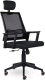 Кресло офисное UTFC Аэро М-808 PL (E01-к/NET202/S-0401/черный/черный) - 