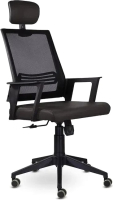 Кресло офисное UTFC Аэро М-808 PL (E01-к/NET202/S-0429/черный/шоколадный) - 