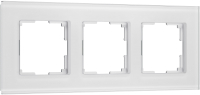 Рамка для выключателя Werkel Senso W0033101 (белый/стекло soft-touch) - 