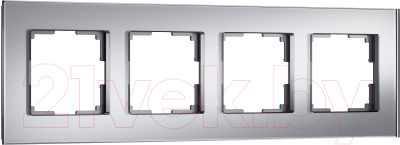 Рамка для выключателя Werkel Senso W0043106 (серебряный/стекло soft-touch)