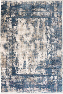 Ковер Radjab Carpet Биллионер Прямоугольник 04271A / 8766RK (1x2, Light Grey/Blue)