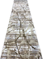 Ковровая дорожка Radjab Carpet Белла D059A / 8055RK (1.2x25, Cream Shirink/Vizon Fdy) - 