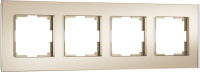Рамка для выключателя Werkel Senso W0043111 (шампань/стекло soft-touch) - 