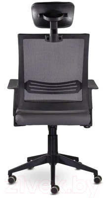 Кресло офисное UTFC Аэро М-808 PL (E01-к/NET202/S-0422/черный/темно-серый)