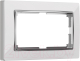 Рамка для выключателя Werkel Snabb W0081901 (белый/хром) - 